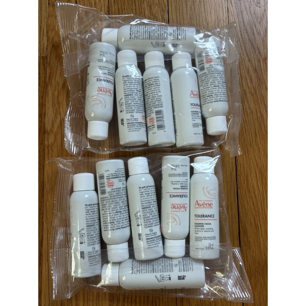 Avene Tolerance Foaming Facial Cleanser Travel Size Lot Sample 25 ml X 12 Bottle